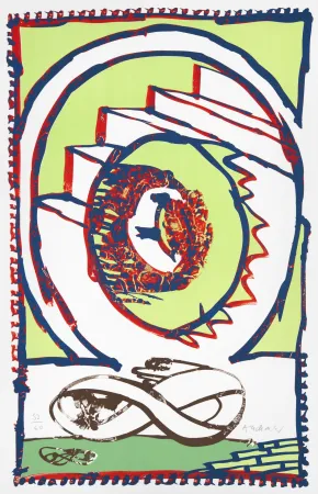 Литография Alechinsky - Moebius