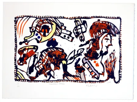 Литография Alechinsky - Morceaux Choisis