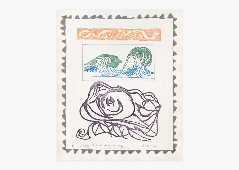 Гравюра Alechinsky - Morsures VII