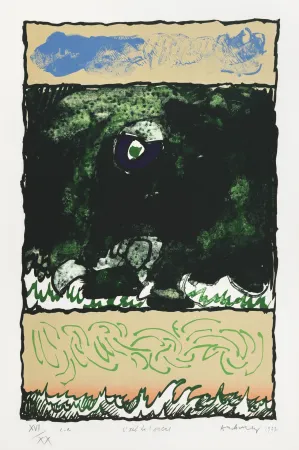 Литография Alechinsky - Oeil de l'encre (L')