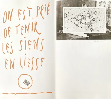 Офорт Alechinsky - On est prié de tenir les siens en liesse