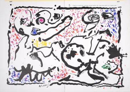 Литография Alechinsky - One Cent life, 1964