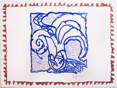 Гравюра Alechinsky - Orange de Binche