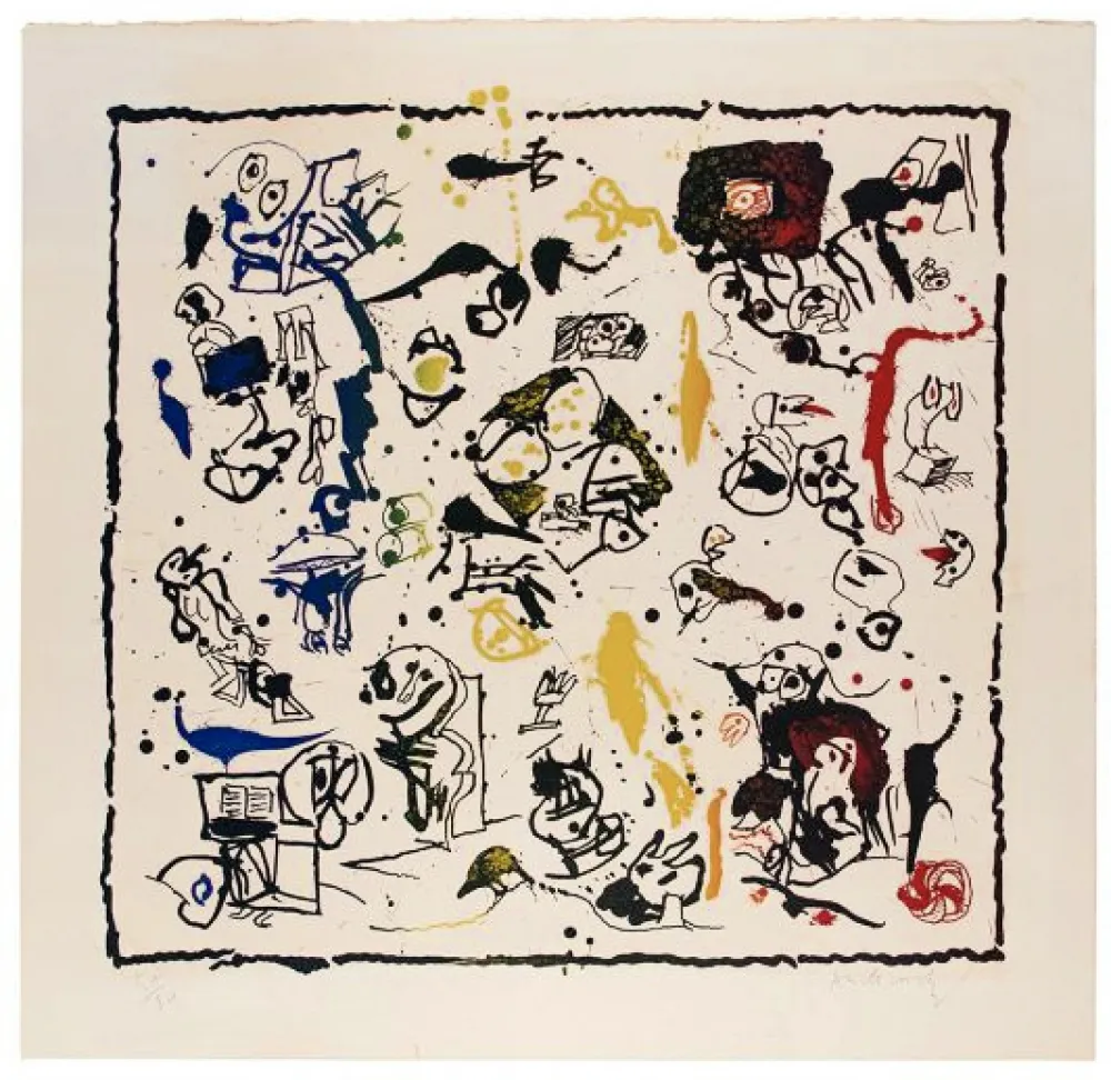 Литография Alechinsky - Panoplie