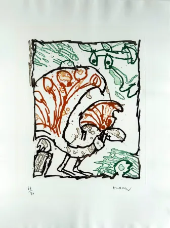 Литография Alechinsky - Paon