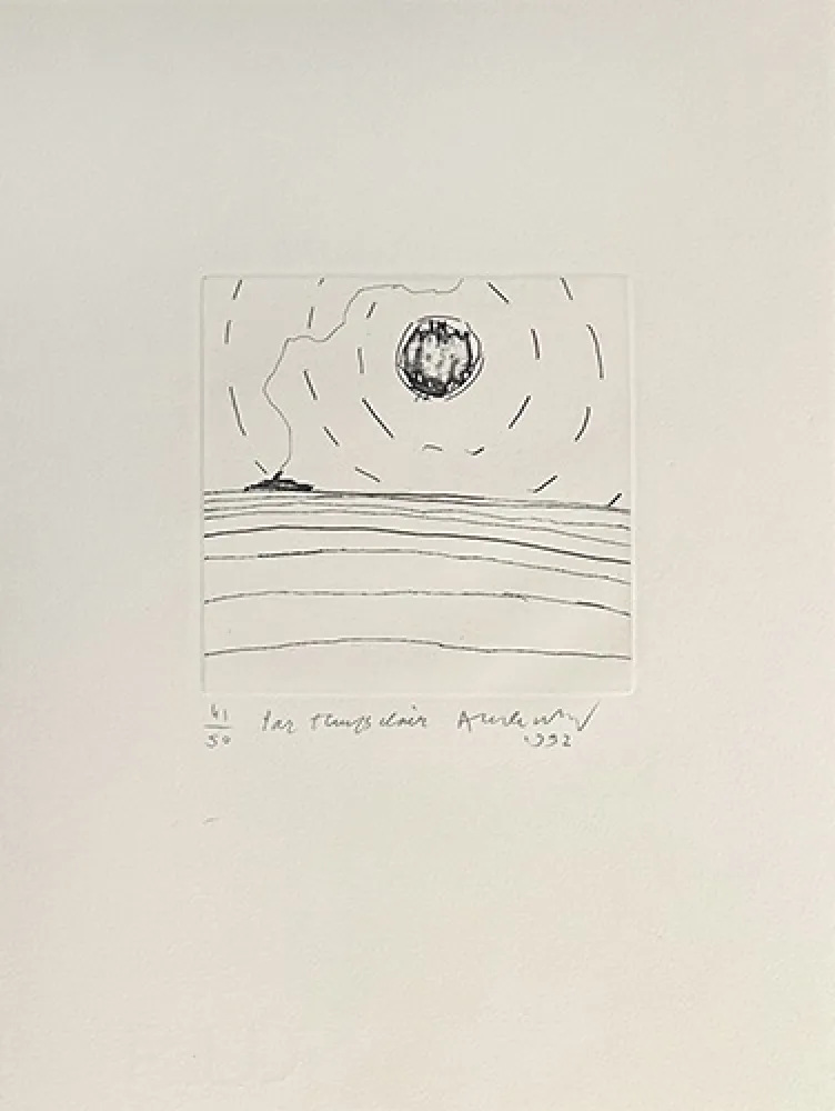 Гравюра Alechinsky - Par temps clair
