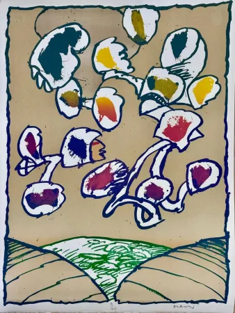 Литография Alechinsky - Paris Flying Objects