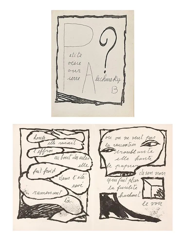 Иллюстрированная Книга Alechinsky - Petite poésie pour Pierre Alechinsky