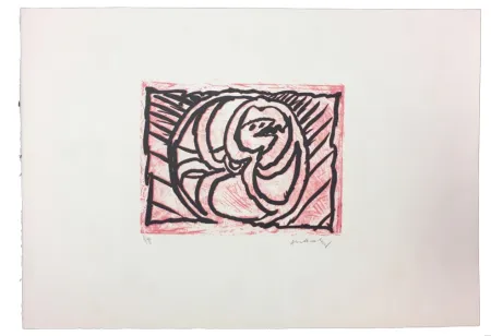 Линогравюра Alechinsky - Planche V