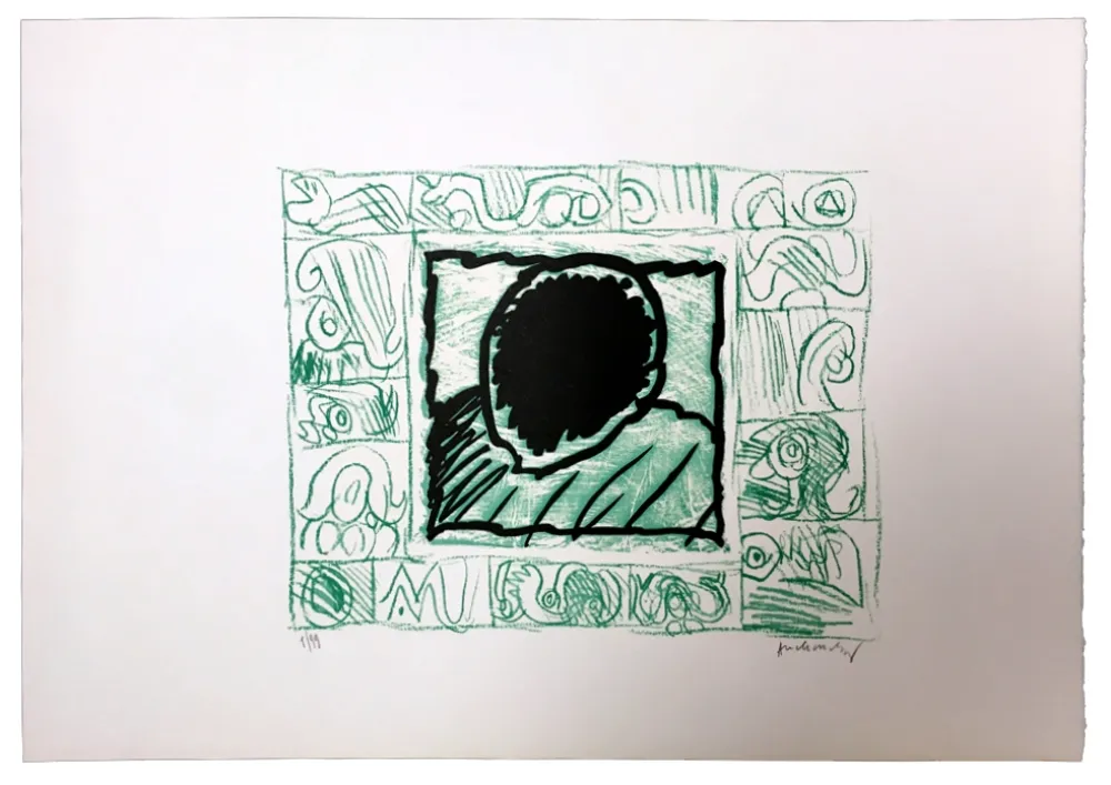 Линогравюра Alechinsky - Planche VI