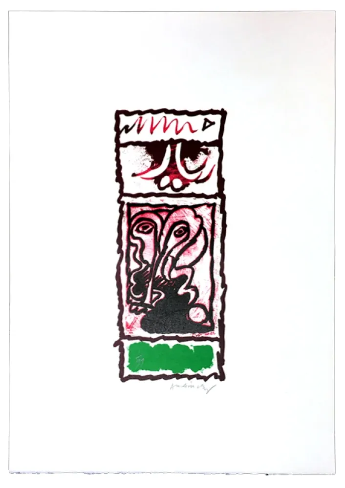 Линогравюра Alechinsky - Planche X