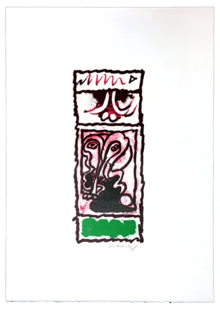 Линогравюра Alechinsky - Planche X