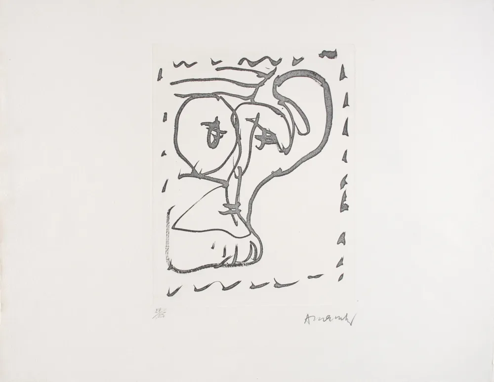 Офорт Alechinsky - Poèmes à voir