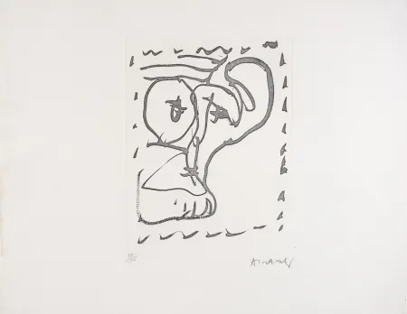 Офорт Alechinsky - Poèmes à voir