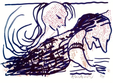 Литография Alechinsky - Pointes et feutres