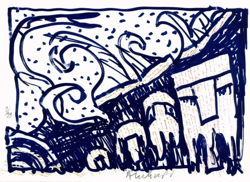 Литография Alechinsky - Pointes et Feutres