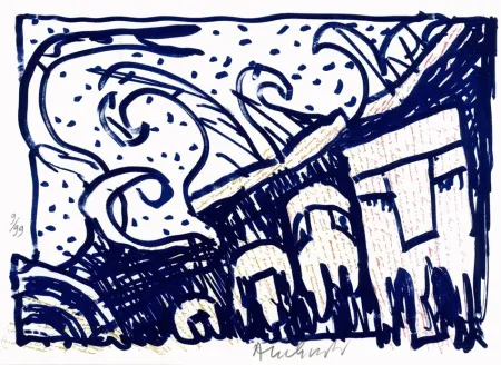Литография Alechinsky - Pointes et Feutres