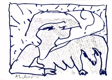 Литография Alechinsky - Pointes et Feutres