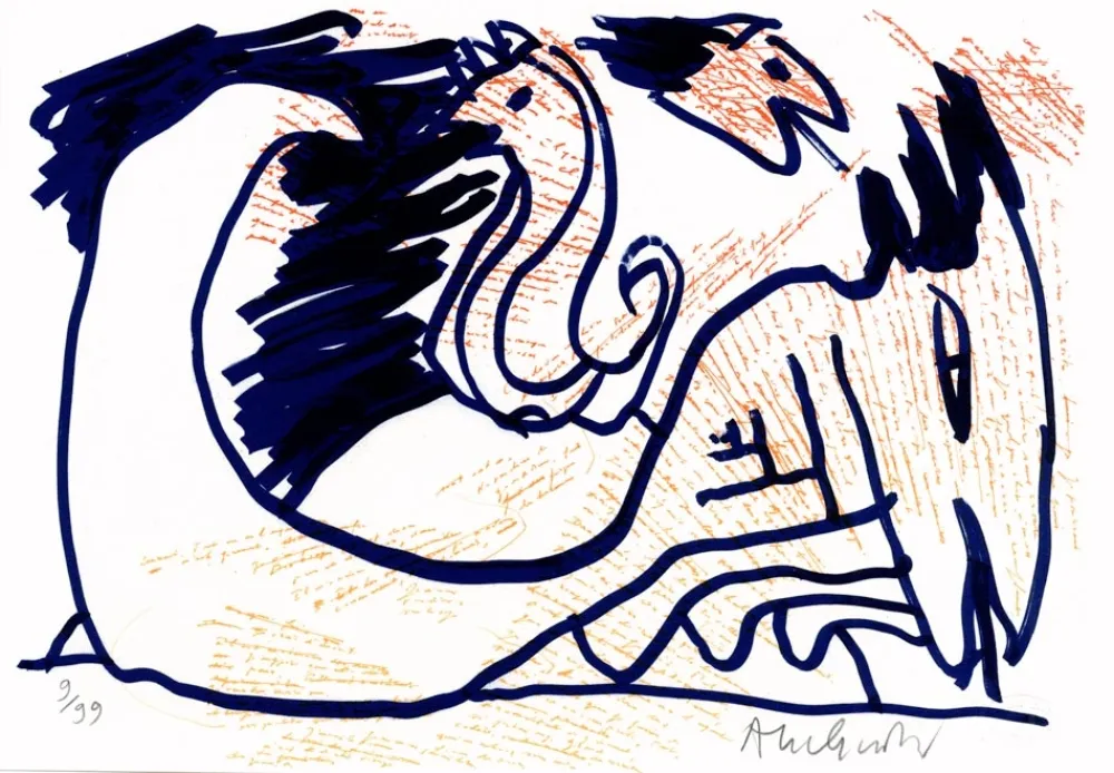 Литография Alechinsky - Pointes et Feutres