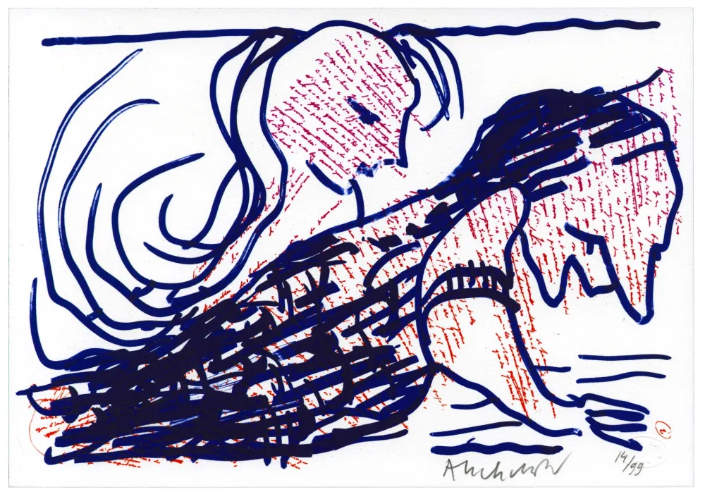 Литография Alechinsky - Pointes et Feutres (2)