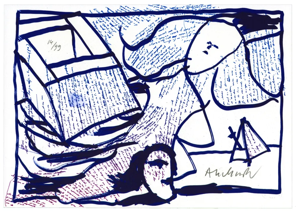 Литография Alechinsky - Pointes et Feutres (5)