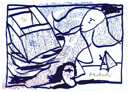 Литография Alechinsky - Pointes et Feutres (5)