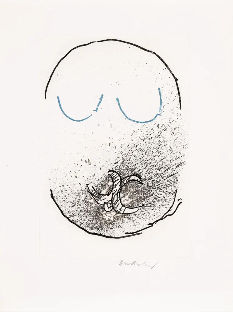 Офорт И Аквитанта Alechinsky - Pointes Planche IX bis