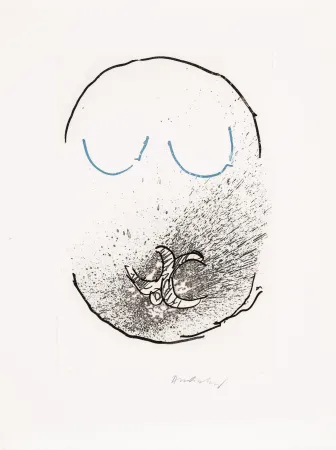 Офорт И Аквитанта Alechinsky - Pointes Planche IX bis