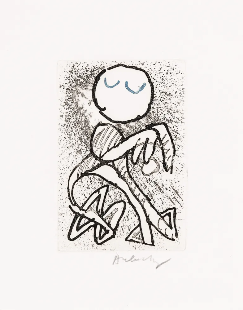 Офорт И Аквитанта Alechinsky - Pointes Planche XIV bis