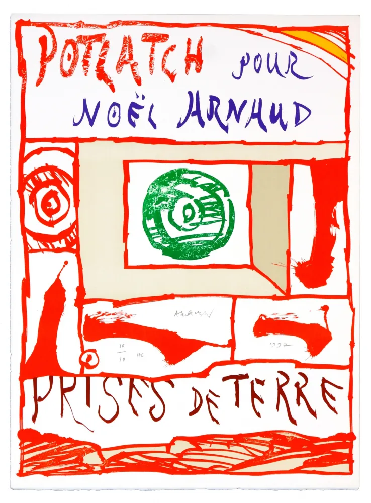 Литография Alechinsky - Potlach