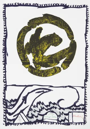 Литография Alechinsky - Pour Michel Butor