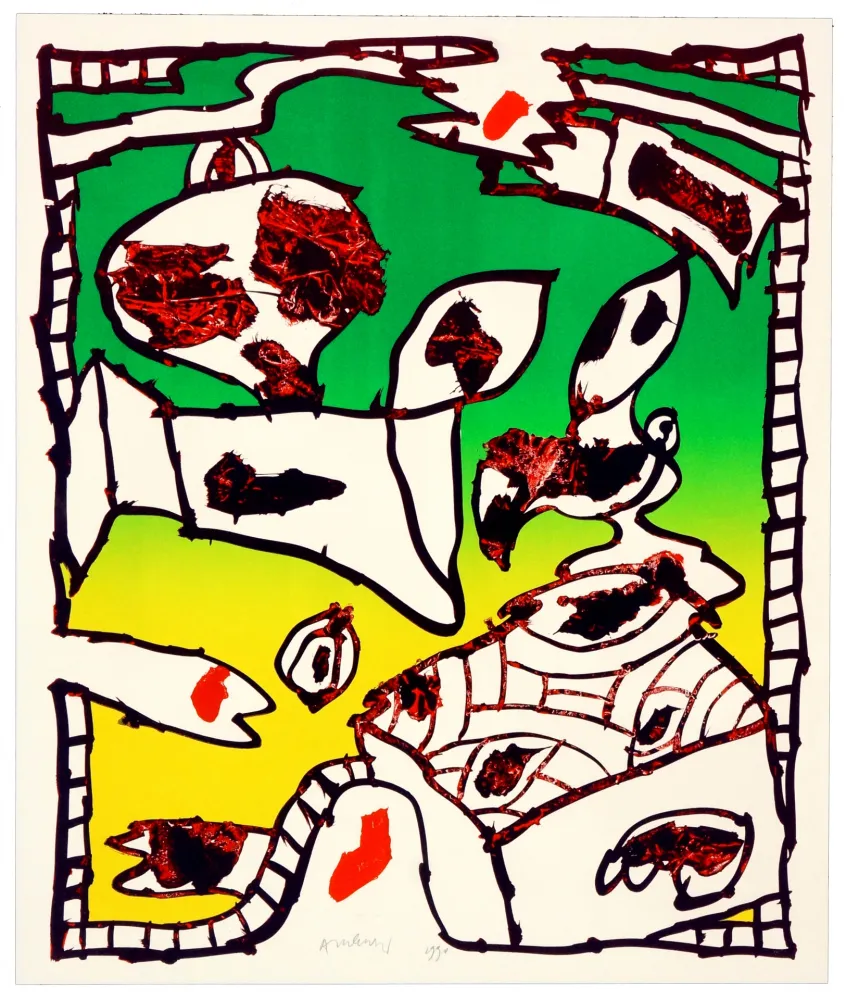 Литография Alechinsky - Pour Saluer