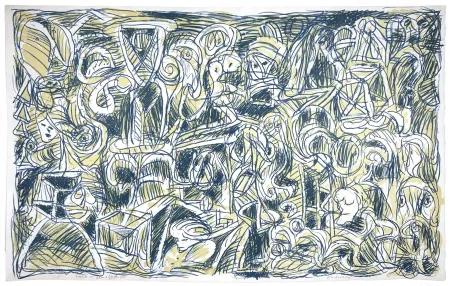 Литография Alechinsky - Problème démographique