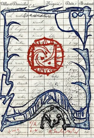 Гравюра Alechinsky - Quadrature