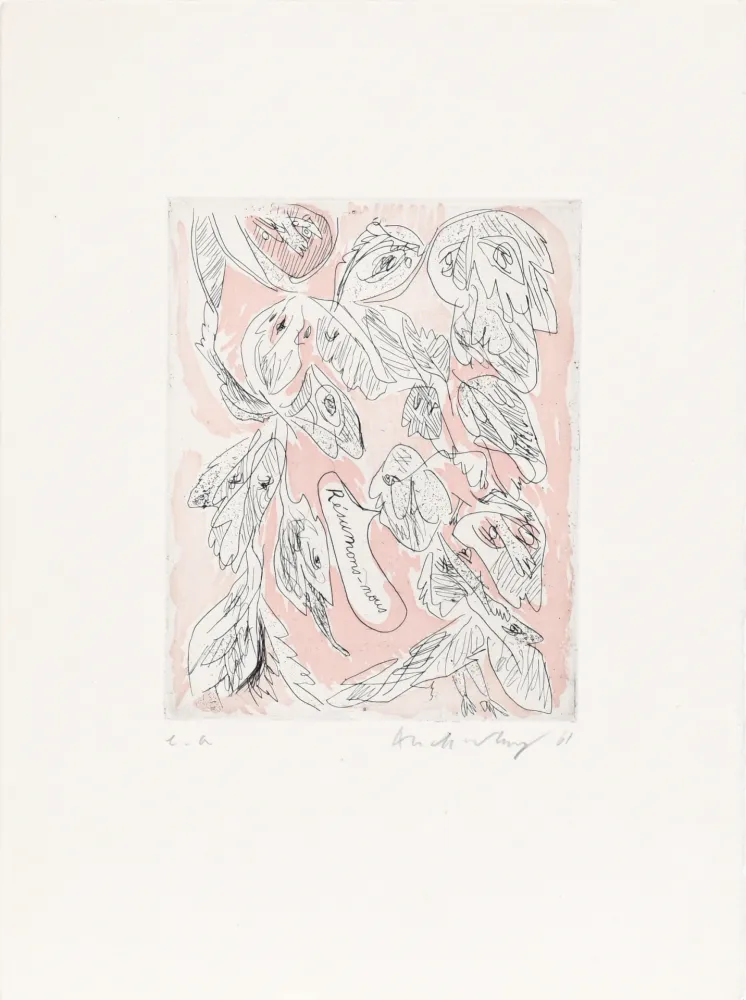 Офорт Alechinsky - Résumons nous