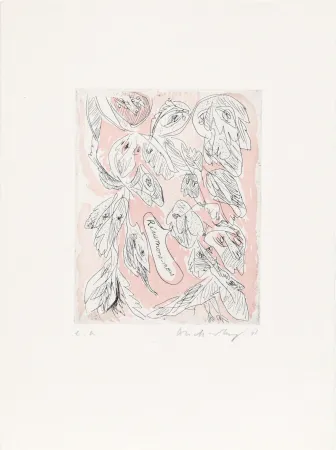 Офорт Alechinsky - Résumons nous