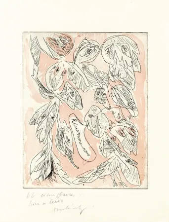 Офорт Alechinsky - Résumons-nous