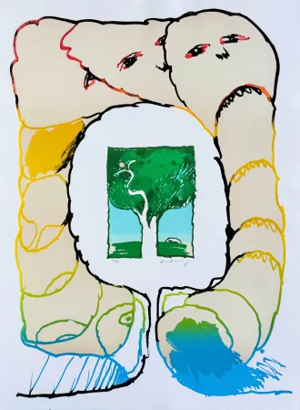 Литография Alechinsky - Retour aux sources