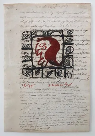 Офорт Alechinsky - Rêve de l'ammonite