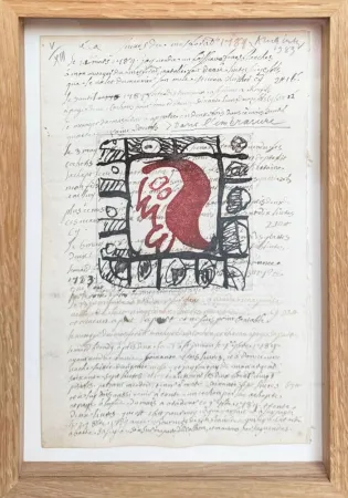 Офорт Alechinsky - Rêve de l'ammonite