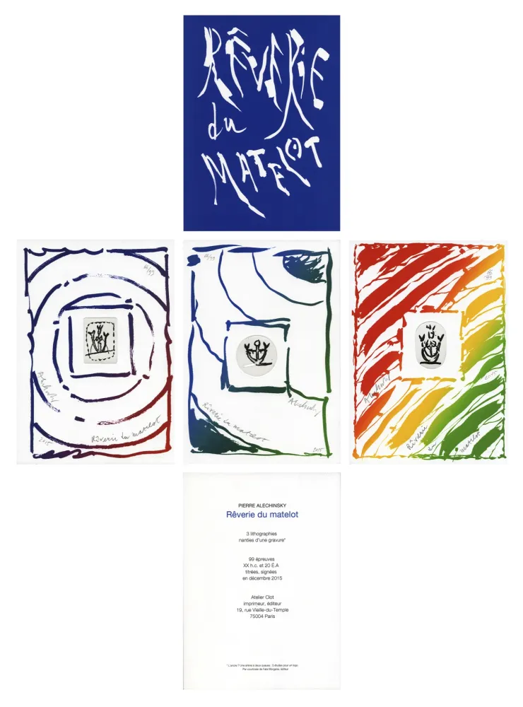 Гравюра Alechinsky - Rêverie du Matelot I, II, III