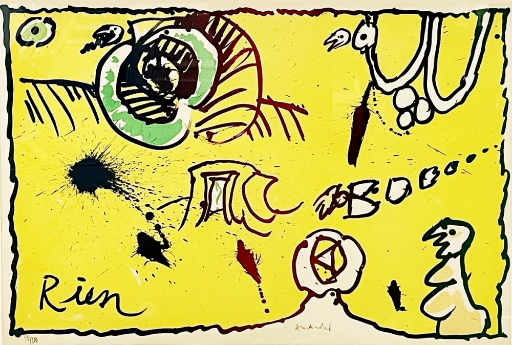 Литография Alechinsky - Rien