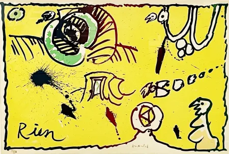 Литография Alechinsky - Rien