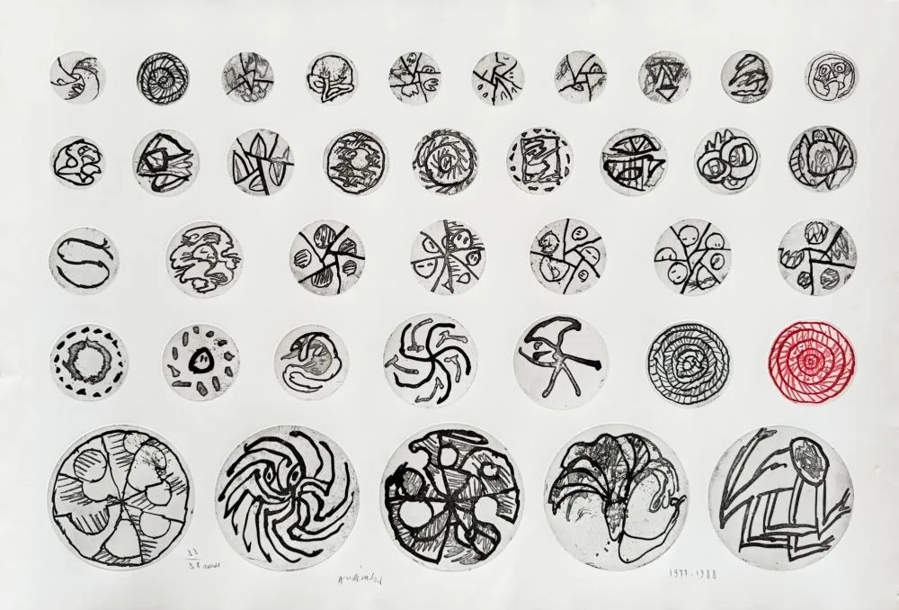 Офорт Alechinsky - Ronds