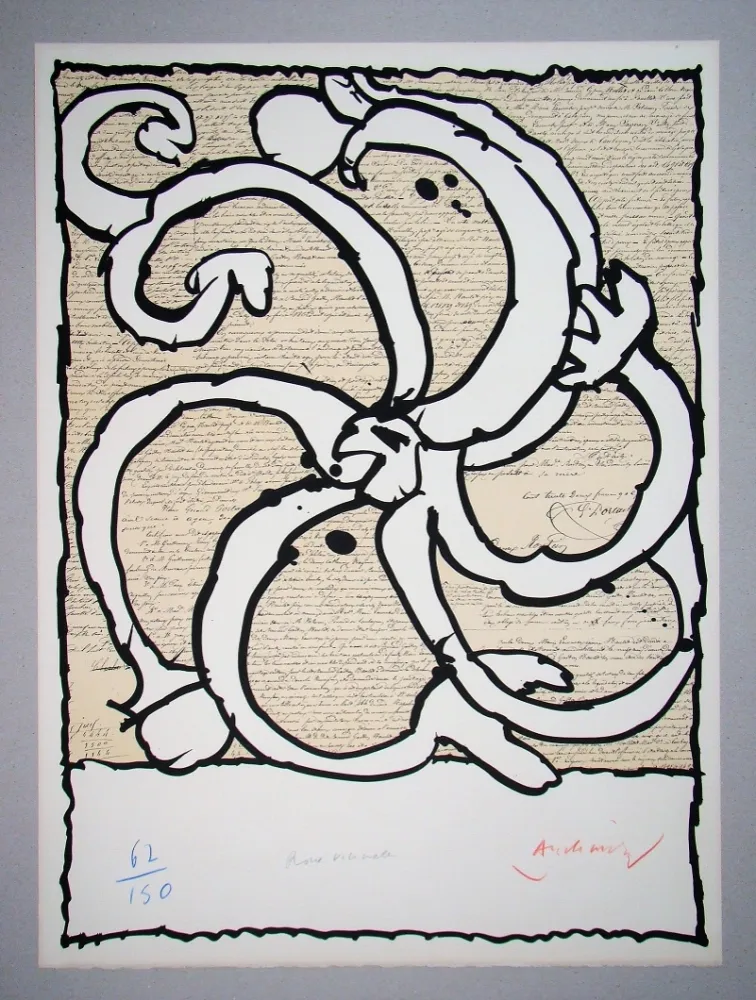 Литография Alechinsky - Roue vicinale