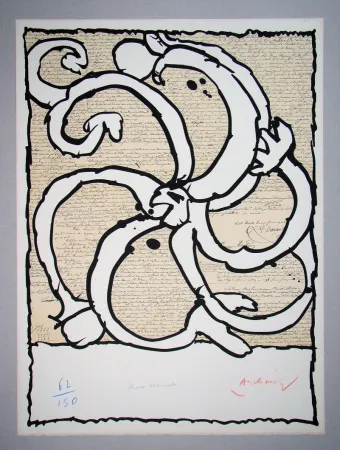 Литография Alechinsky - Roue vicinale