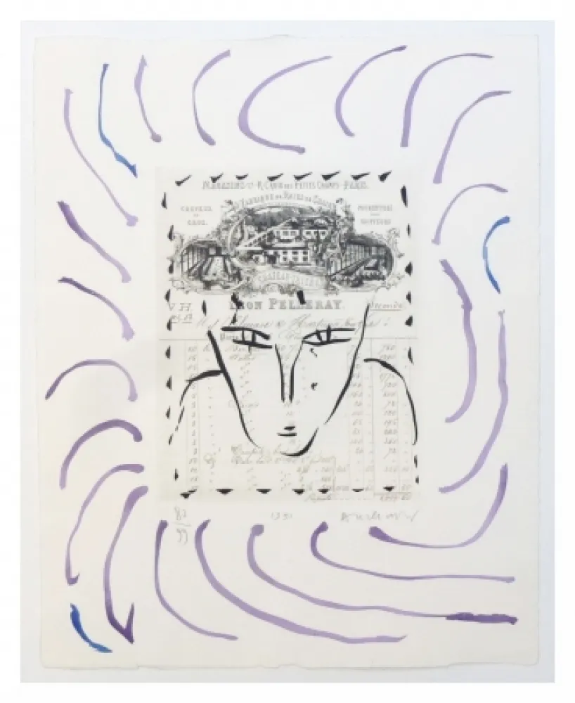 Гравюра Alechinsky - Rue Croix des petits champs