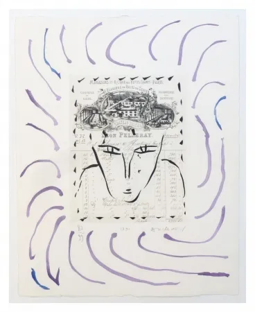 Гравюра Alechinsky - Rue Croix des petits champs