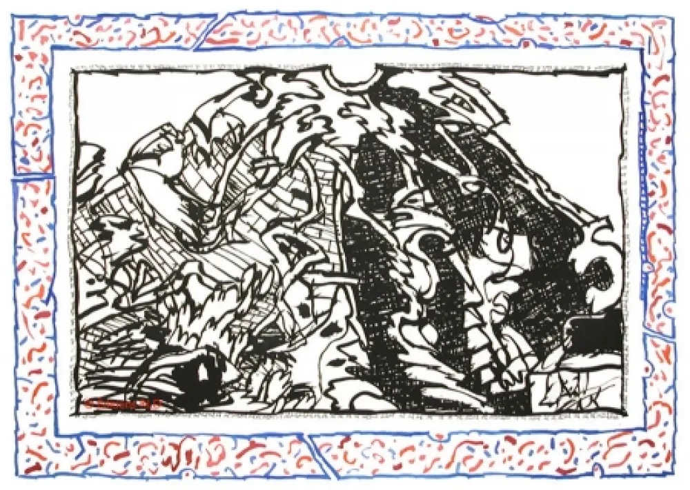 Офорт И Аквитанта Alechinsky - Sans l'écorce A