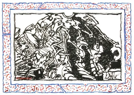 Офорт И Аквитанта Alechinsky - Sans l'écorce A